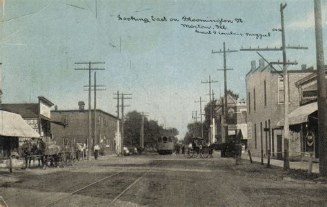 POSTCARDS FROM THE PAST: MORTON, ILLINOIS - Bloomington Street