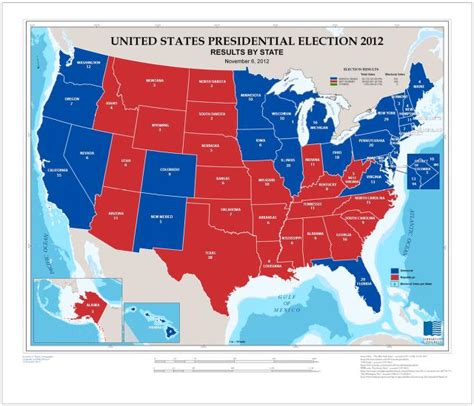 United States presidential election 2012, results by state, November 6 ...