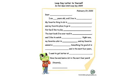 Leap Year Letter to Yourself