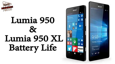 Microsoft Lumia 950 & Lumia 950 XL Battery Life Test - YouTube