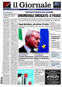 Newspaper il Giornale (Italy). Newspapers in Italy. Friday's edition ...