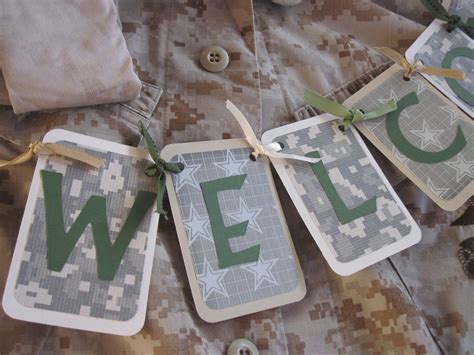 Welcome Home Military Digital Camouflage Banner | Etsy | Welcome home ...