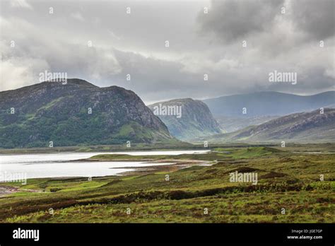 Area of Loch Eriboll, Scotland. Dramatic picturesque view of Loch ...