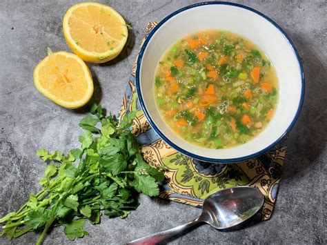 Lemon Coriander Soup Recipe | Vegetarian Healthy Soup