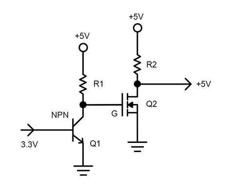 Logic Level Shifter Circuit Diagram