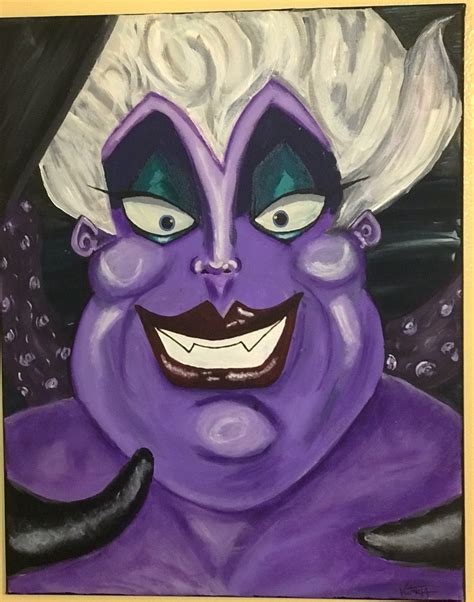 URSULA SEA WITCH acrylic painting 16x20 | Etsy | Sea witch, Painting ...