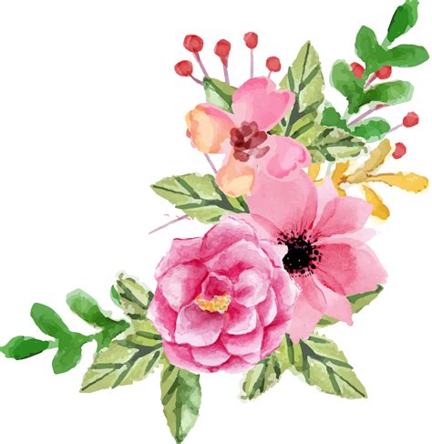 Flowers Png Decorative Element Clipart Free Clip Art Flower Clipart ...