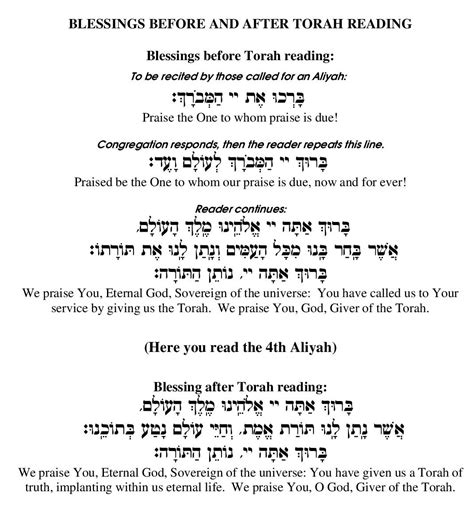 Traditional Torah Blessings | Gail Foorman - Cantor Gail