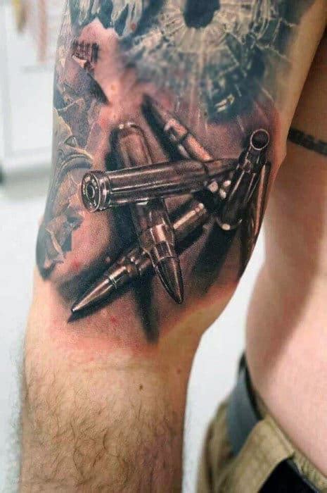 60 Bullet Tattoos For Men - A Shot Of Design Ideas