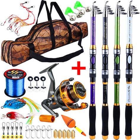 Sougayilang Fishing Rod and Reel Combos Telescopic Portable Fishing ...