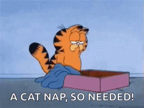 A Cat Nap So Need Garfield GIF - A Cat Nap So Need Garfield Tired ...