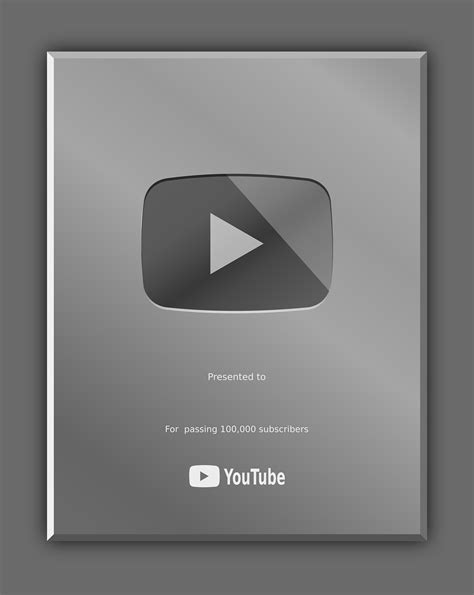 Download Youtube, Youtube Silver Award, Youtube Play Button. Royalty ...