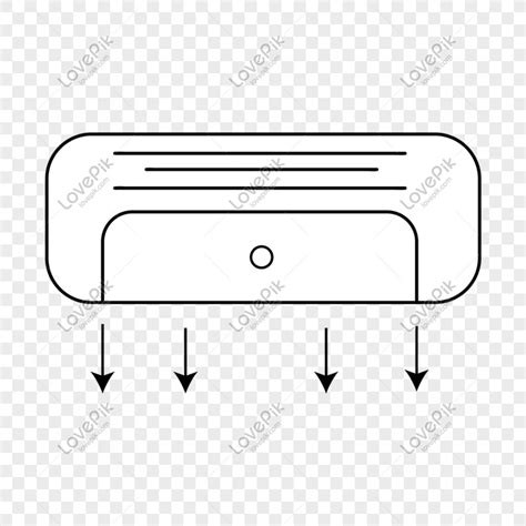 Cartoon Hand Drawn Living Appliance Air Conditioner PNG Image Free ...