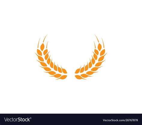 Wheat logo template Royalty Free Vector Image - VectorStock