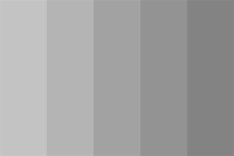 Different shades of grey Color Palette