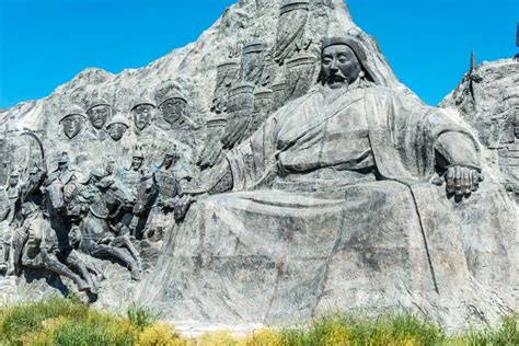 Kublai Khan Statue at Site of Xanadu (World Heritage Site). a Famous ...