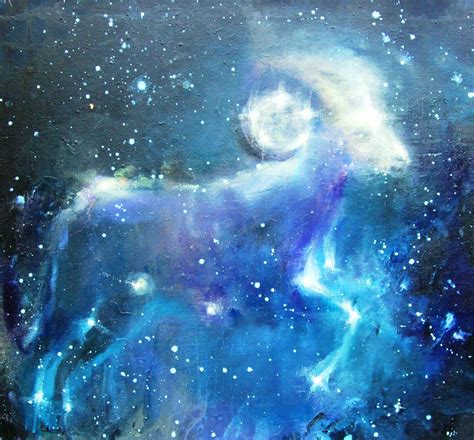 Aries constellation Painting by Olena Samoilyk