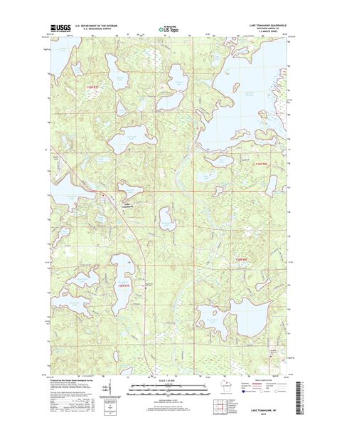 MyTopo Lake Tomahawk, Wisconsin USGS Quad Topo Map