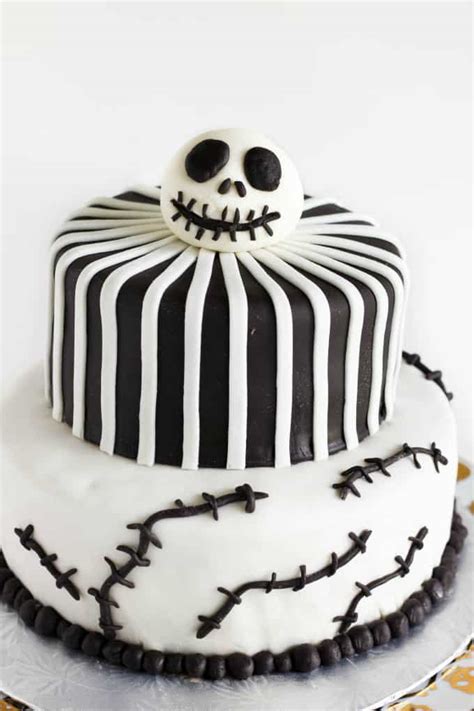 Nightmare Before Christmas Cake (Jack Skellington Cake) - The Cookie Writer