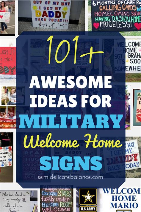 101+ Awesome Ideas for Military Welcome Home Signs