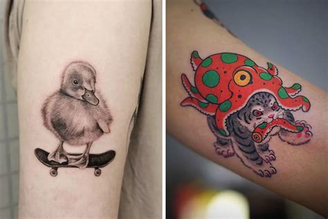 Top 53+ cute animal tattoos - in.cdgdbentre