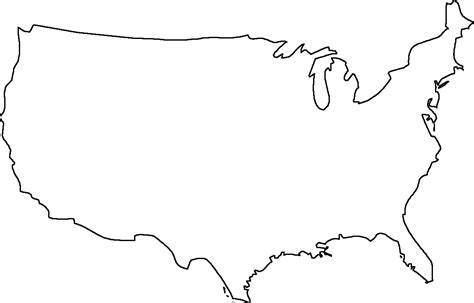 PNG Usa Outline Transparent Usa Outline.PNG Images. | PlusPNG