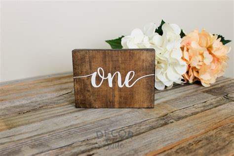 Rustic Wedding Table Numbers Rustic Wedding Decor Wooden - Etsy