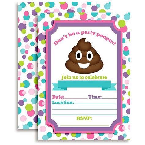 AmandaCreation Party Pooper Girl Invites 40pc. | Oriental Trading