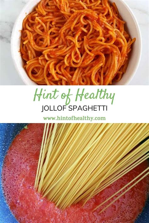 Jollof Spaghetti {Spicy Pepper & Tomato Sauce} - Hint of Healthy