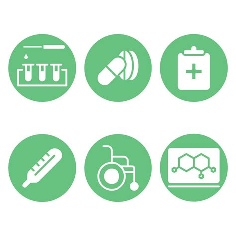 medical icons green color 26752605 Vector Art at Vecteezy