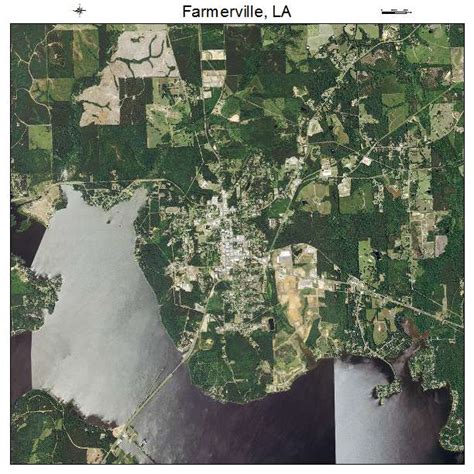 Aerial Photography Map of Farmerville, LA Louisiana