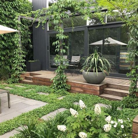 small backyard ideas in 2020 | Small courtyard gardens, Townhouse ...