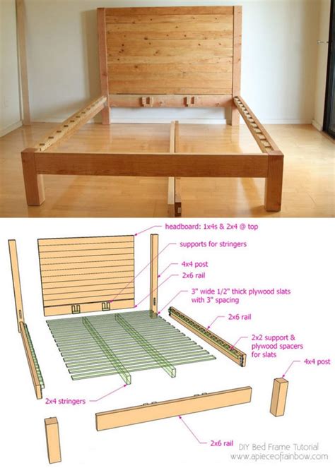 Diy Full Size Bed Frame With Storage Plans – DIY