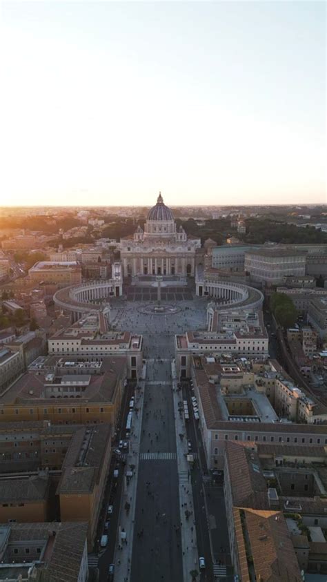 Aerial View of Vatican City 4K Stock Footage Video | World Footage