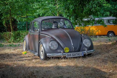 vw, volkswagen, beetle, bug, antique, classic, oldtimer, vintage, rust ...