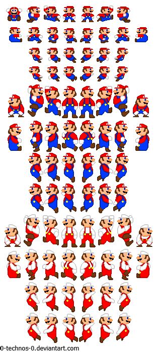 16 Bit Mario Sprite Sheet