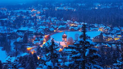 Winter in Hinterzarten, Black Forest (Schwarzwald), Baden-Württemberg ...