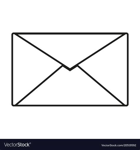 Closed envelope icon Royalty Free Vector Image