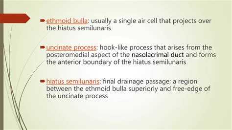 Surgical anatomy of osteomeatal complex | PPT