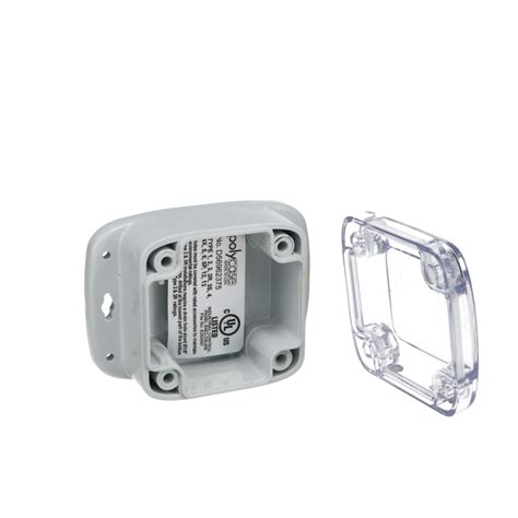 IP68/NEMA 6P Plastic Enclosure with Mounting Flanges and Clear Cover PU ...