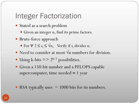 PPT - Integer Factorization Problem PowerPoint Presentation, free ...