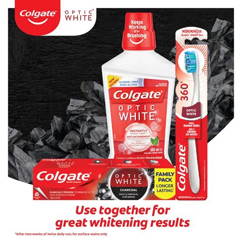 Colgate® Optic White Charcoal Toothpaste - 125ml