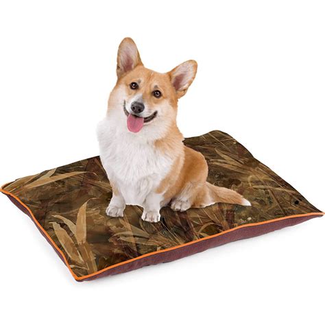 All For Paws Machine Washable Dog Bed (Brown) Crate Mat Pet Pillow Wit