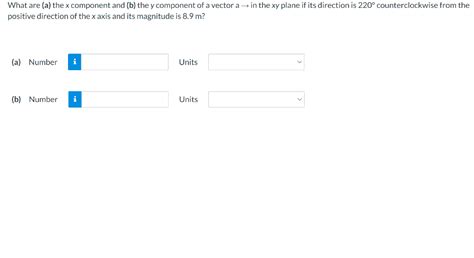 Solved What are (a) the x component and (b) the y component | Chegg.com