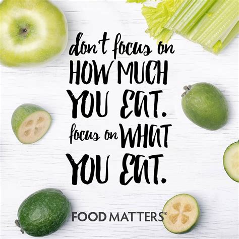 Less counting calories. More counting nutrients. www.foodmatters.com # ...