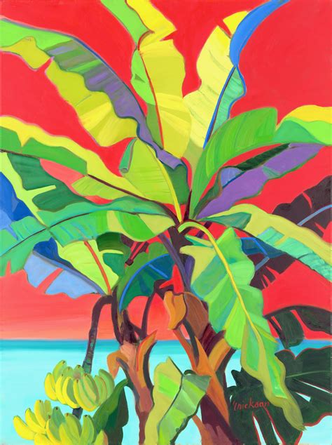 BANANAS II - original oil by Shari Erickson | Island art, Caribbean art ...