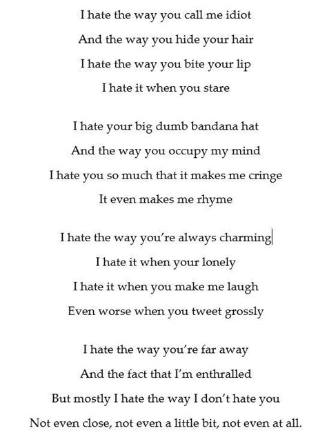 10 Things I Hate About You poem: Roomie edition : r/RoomieOfficial