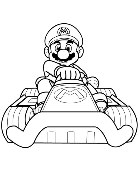 Free Mario Kart coloring page - Mario Kart Coloring Pages for Kids