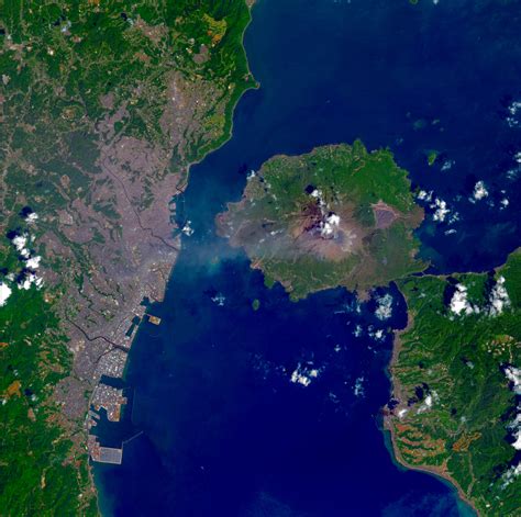 Landsat 8 Image Sakurajima Volcano | Satellite Imaging Corp