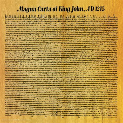 Magna Carta of King John AD 1215 Decorative HIstorical Educational ...